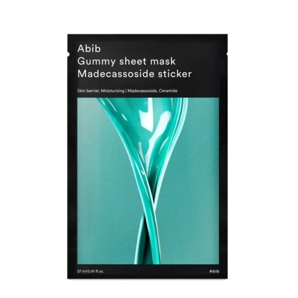 Abib Gummy Sheet Mask Madecassoside Sticker: Feuchtigkeitsspendende Gesichtsmaske.