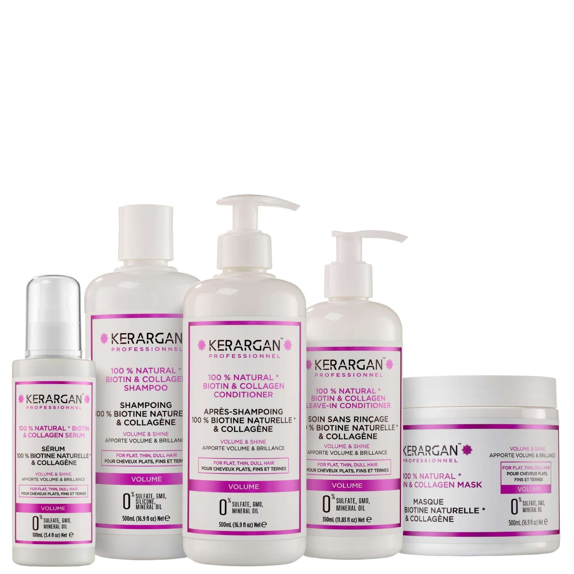 Komplett-Set Haarpflege: Shampoo 500 Ml + Maske 500 Ml + Leave-In Conditioner