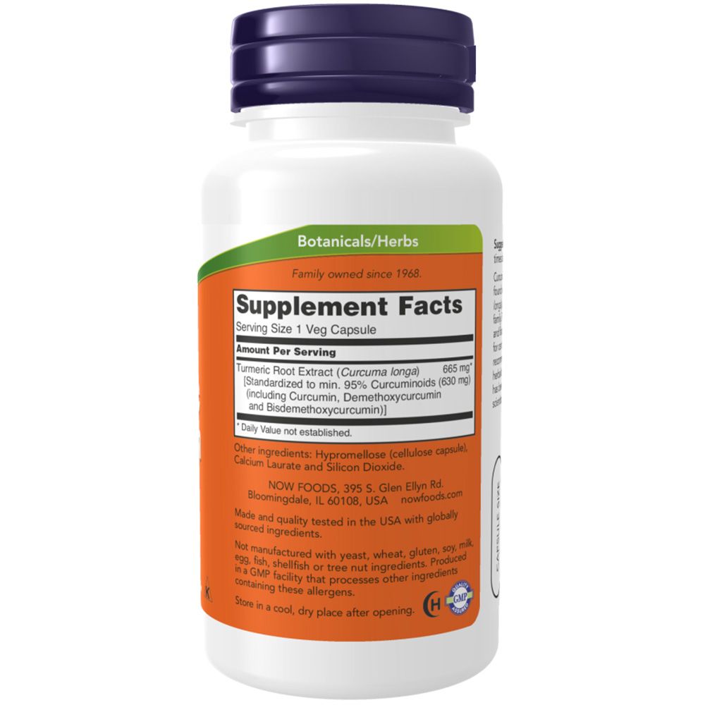 Now Foods, Turmeric Curcumin, 665mg