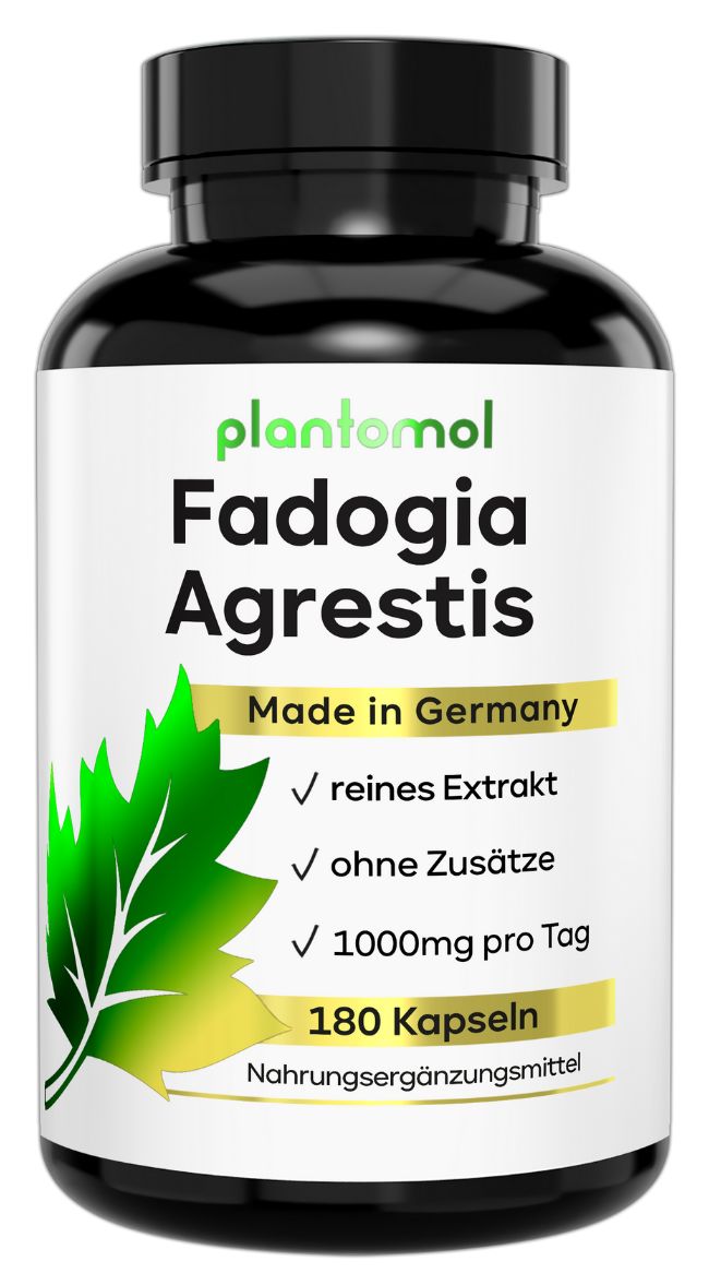 plantomol® Fadogia Agrestis Extrakt Kapseln ohne Zusätze - 20.000mg Fadogia pro Tag (2 Kapseln)