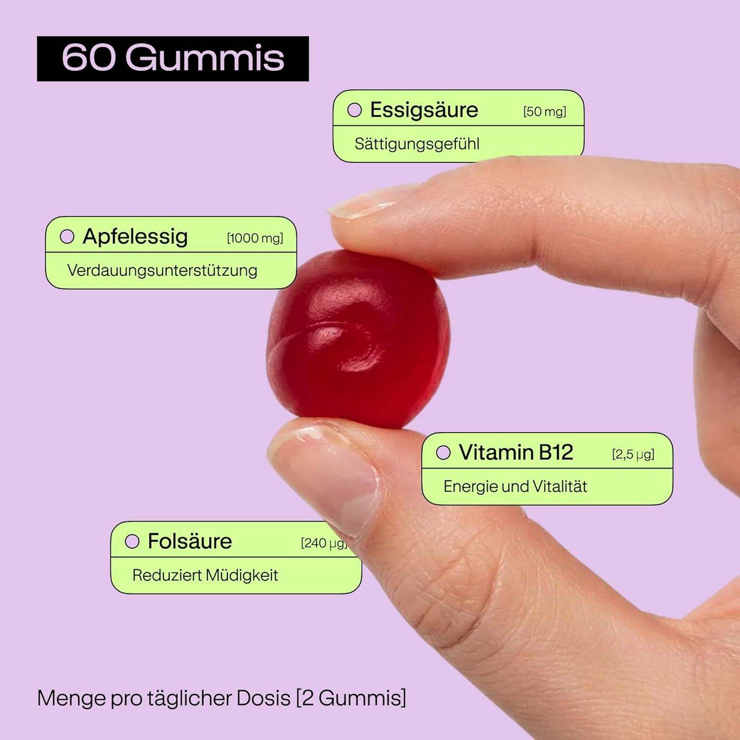 NUTRIBRAIN Apfelessig Gummies
