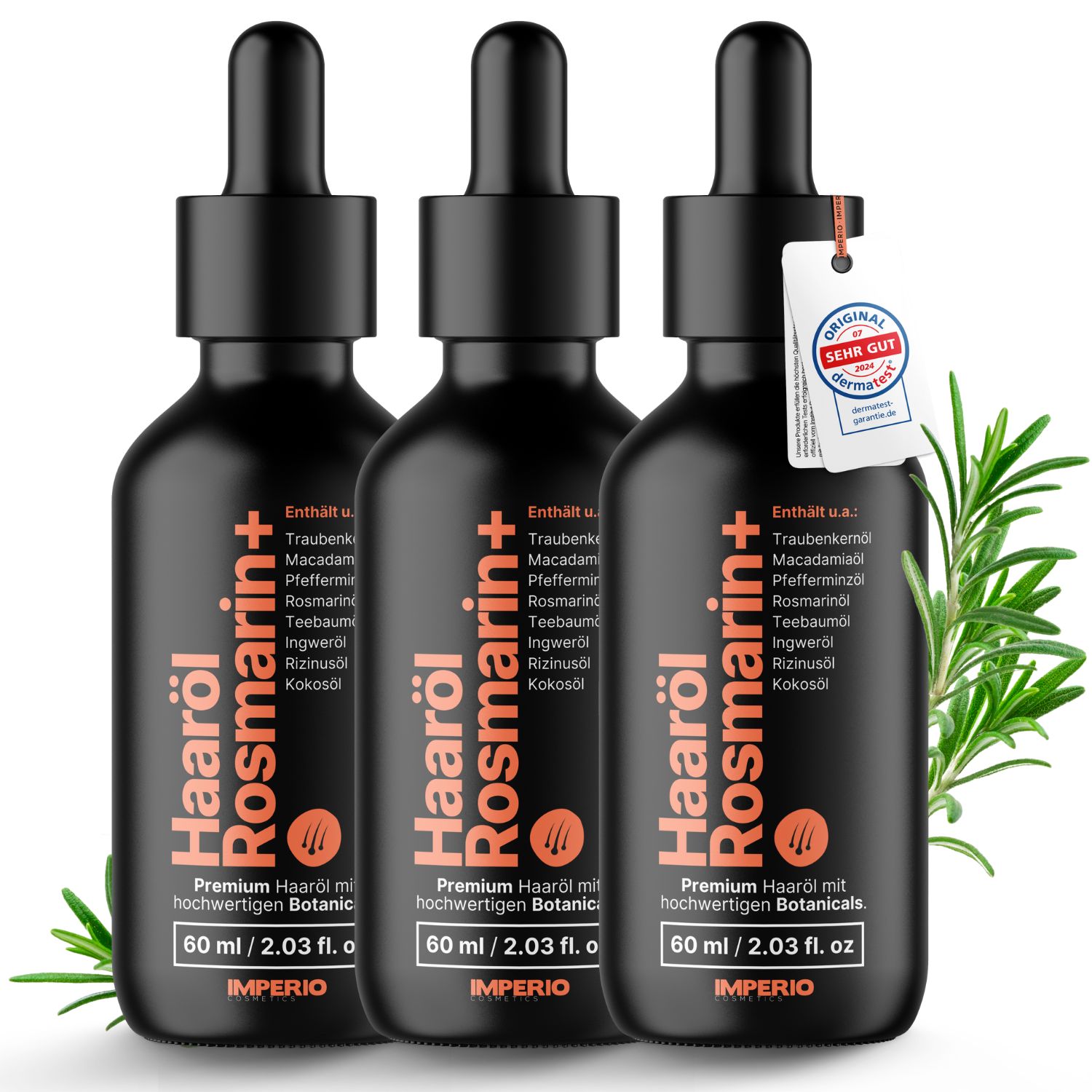 IMPERIO® Haaröl Rosmarin+ revitalisierendes Haaröl für mehr Haarwachstum