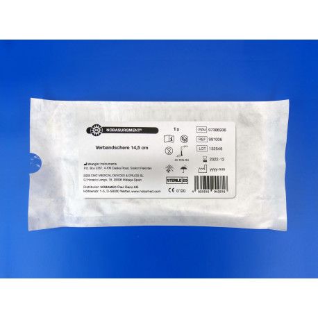 NOBA chirurgische Schere gerade spitz/stumpf 14,5 cm 1 Stück