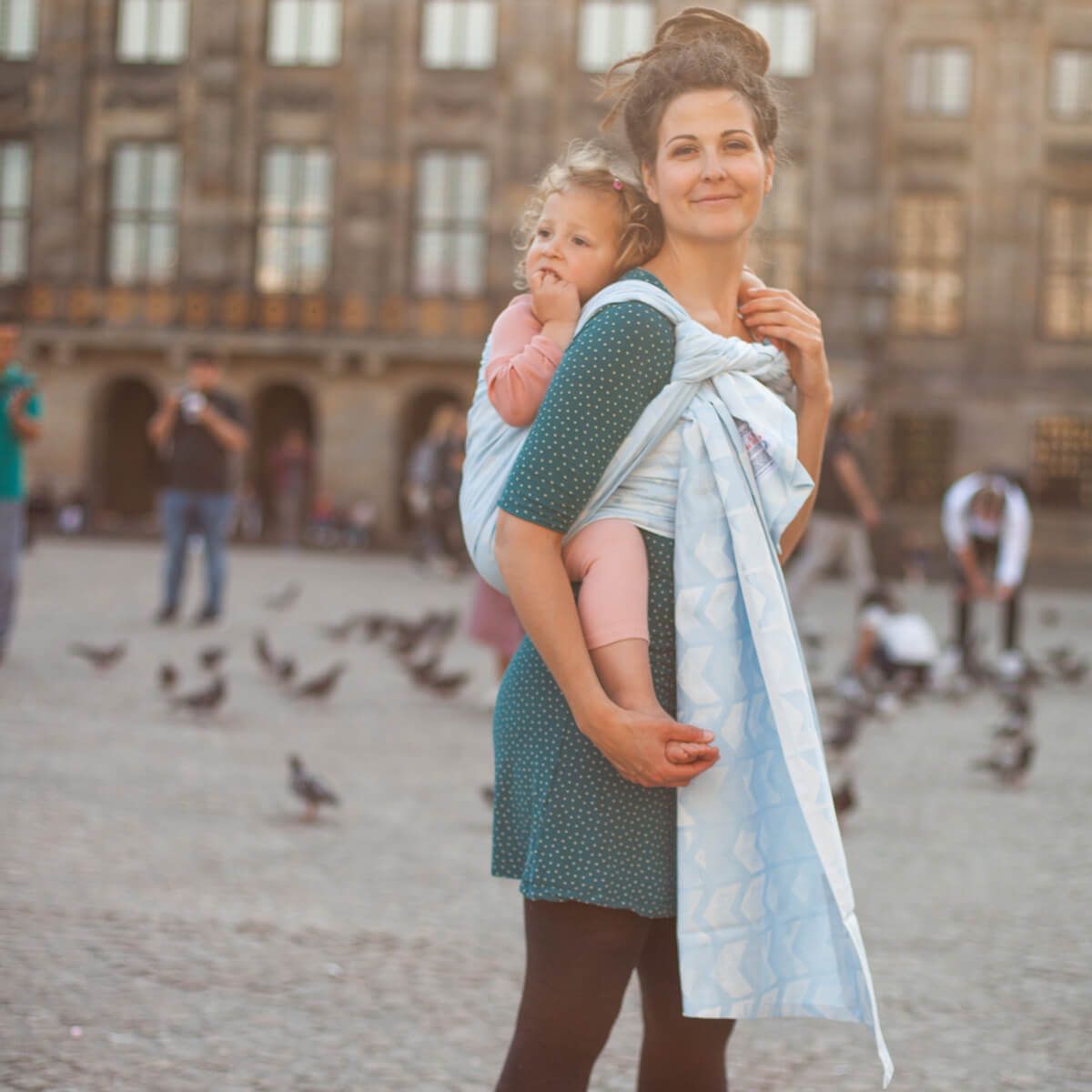Hoppediz Babytragetuch Gewebtes Tragetuch