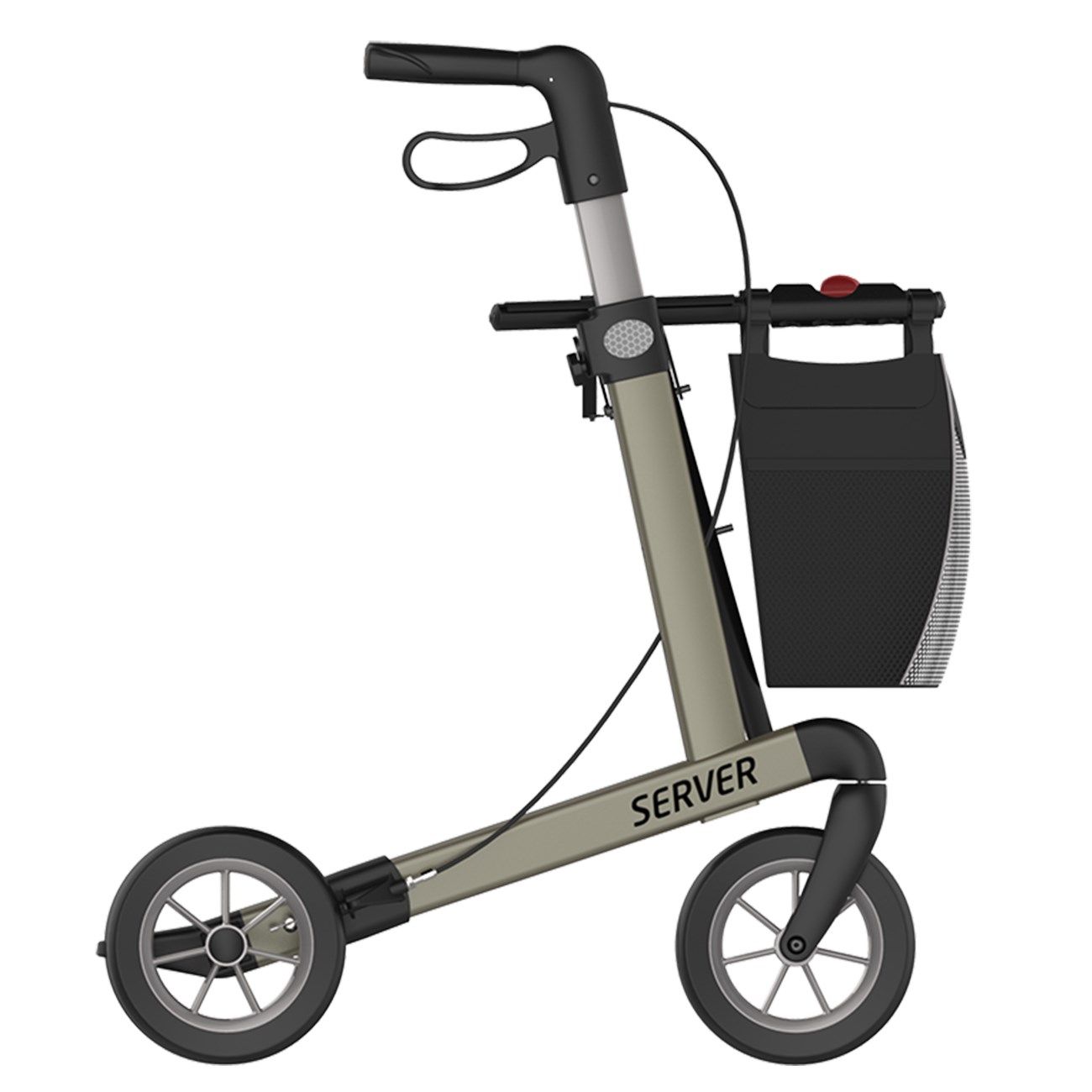 Rehasense Server S Komfort Softrad Rollator champagner