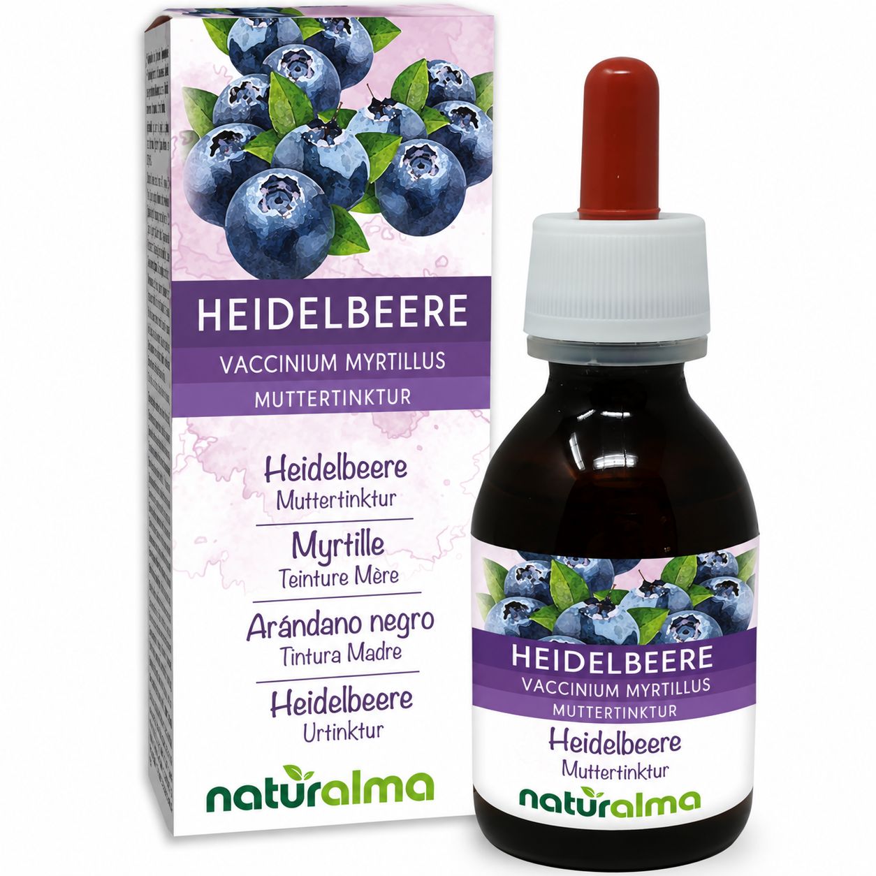 Naturalma Heidelbeere (Vaccinium myrtillus) alkoholfreie Tropfen 120 ml