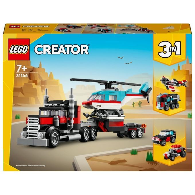 LEGO 31146 Creator 3 in 1 Autocarro con Elicottero, Giochi per Bambini e Bambine - Immagine 16