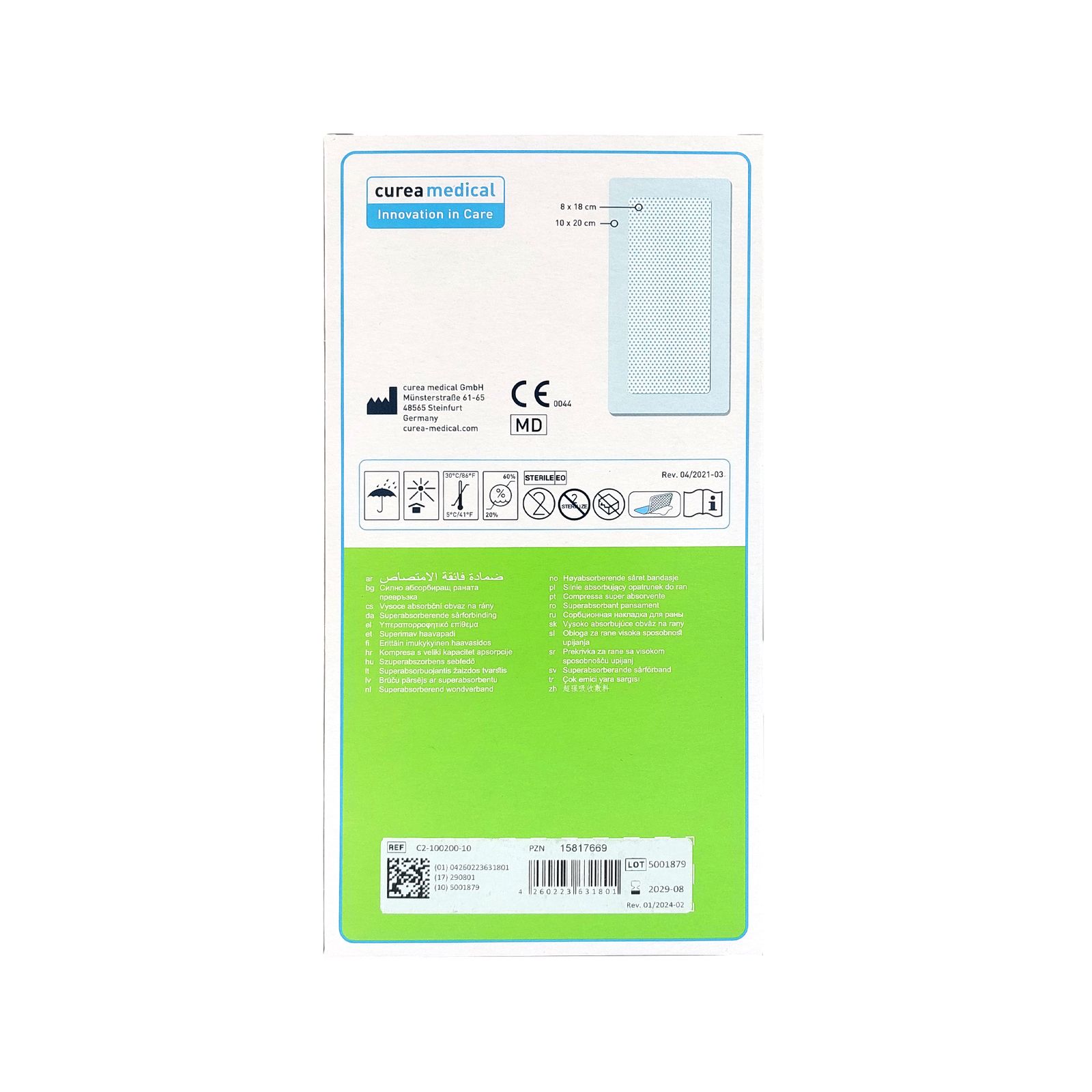 CUREA P2 active superabsorber Wundauflage