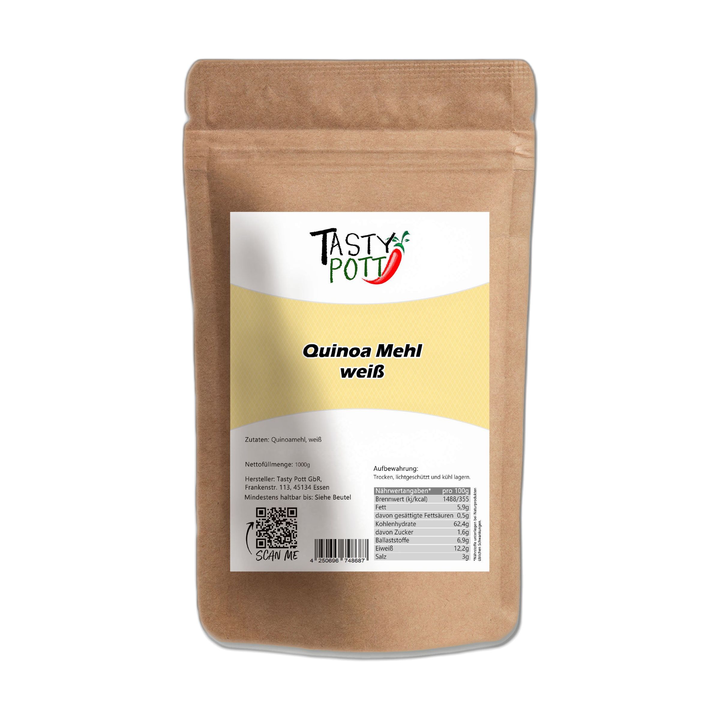 Tasty-Pott Tasty Pott Quinoa Mehl, weiss 1 kg