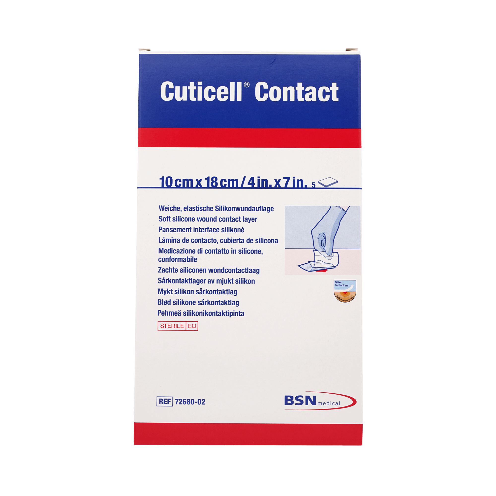 Cuticell Contact 10x18 cm Verband 5 St