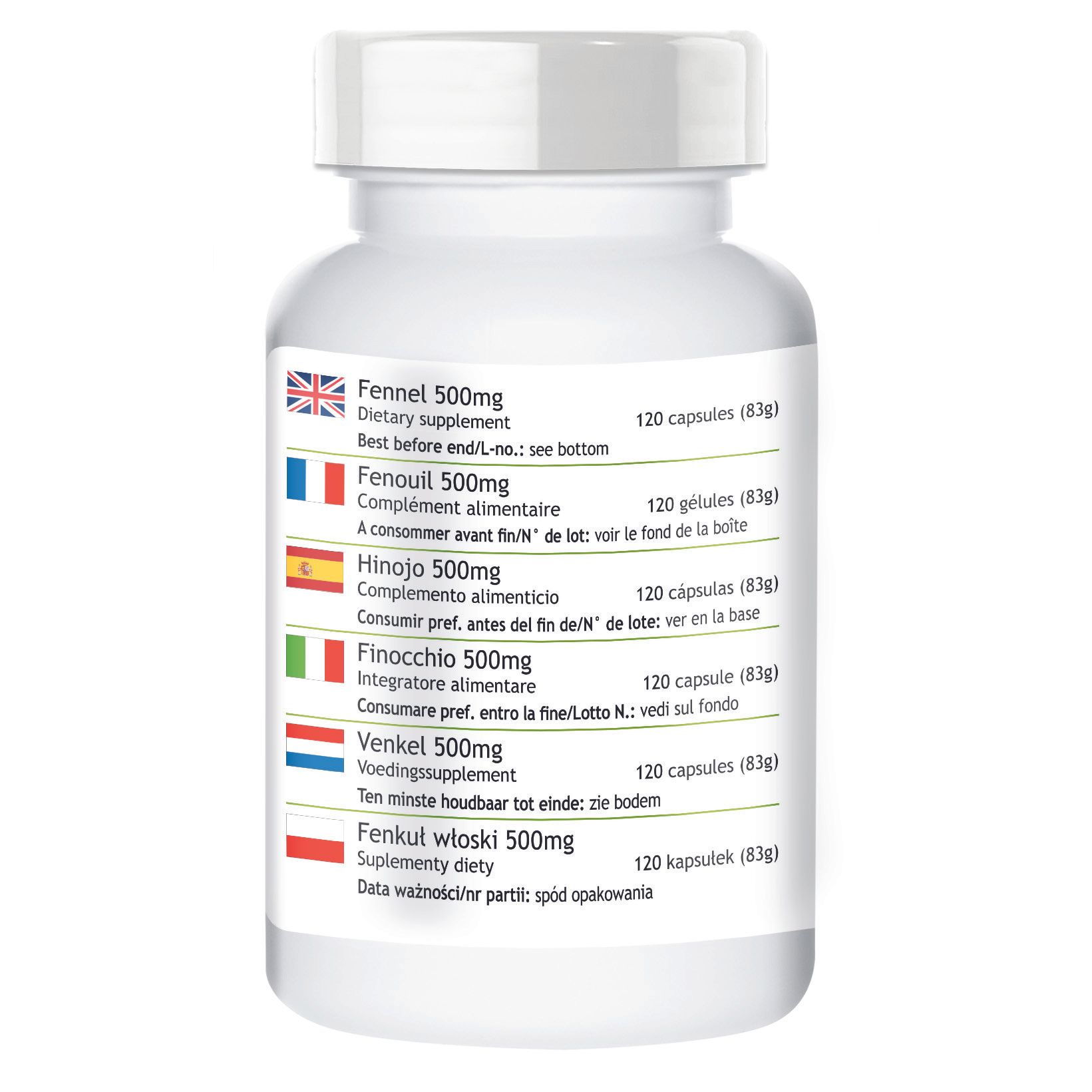 Warnke Vitalstoffe | Fenchel 500mg