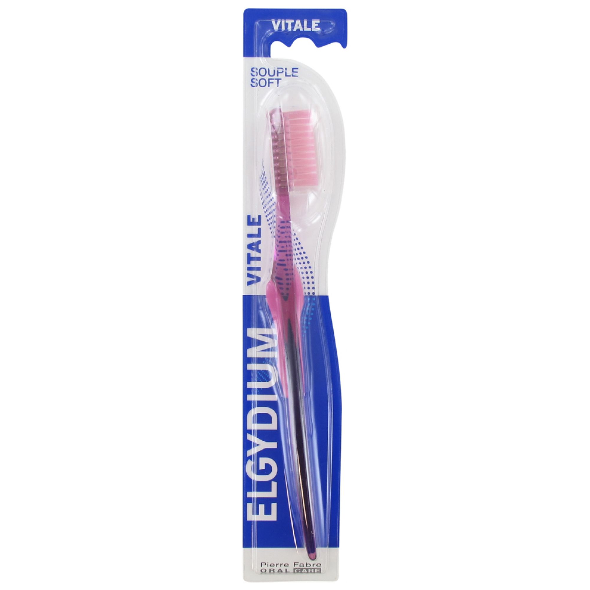 Elgydium Vitale Weiche Zahnbürste (Farbe: Rosa) 4,5x2,3x24,5 cm