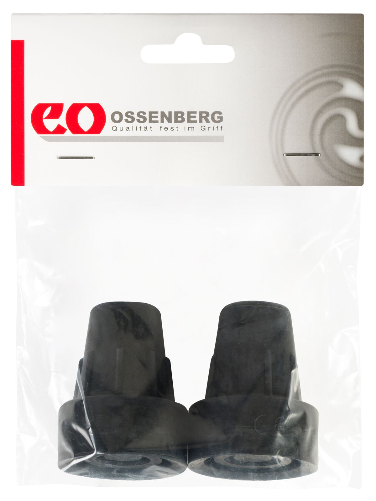 Ossenberg Gummikapsel 16 mm – Stahleinlage – schwarz – 2er Pack