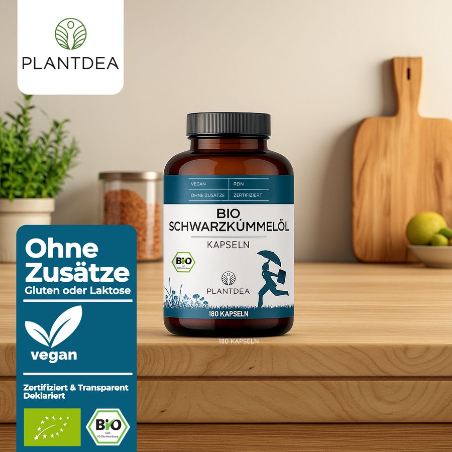 PlantDEA Bio Schwarzkümmelöl Kapseln