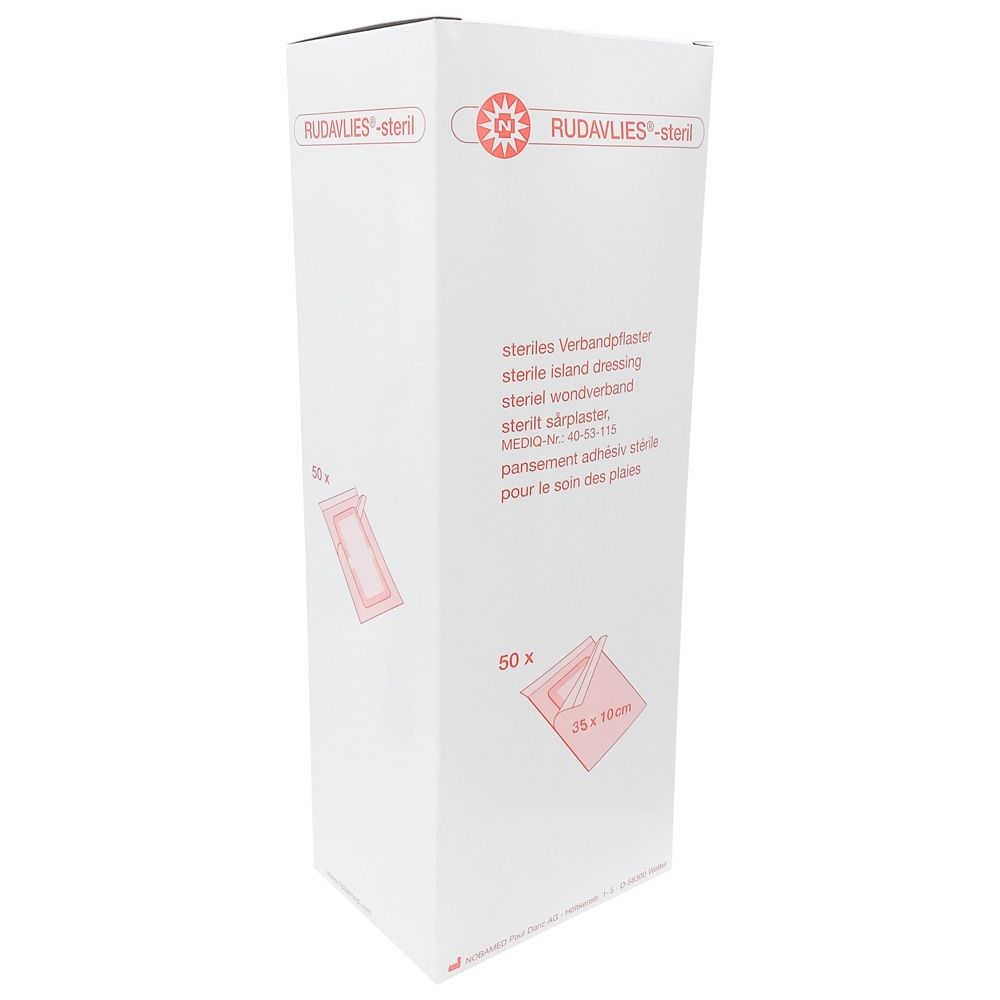 NOBA Rudavlies sterile Wundpflaster 35 cm x 10 cm