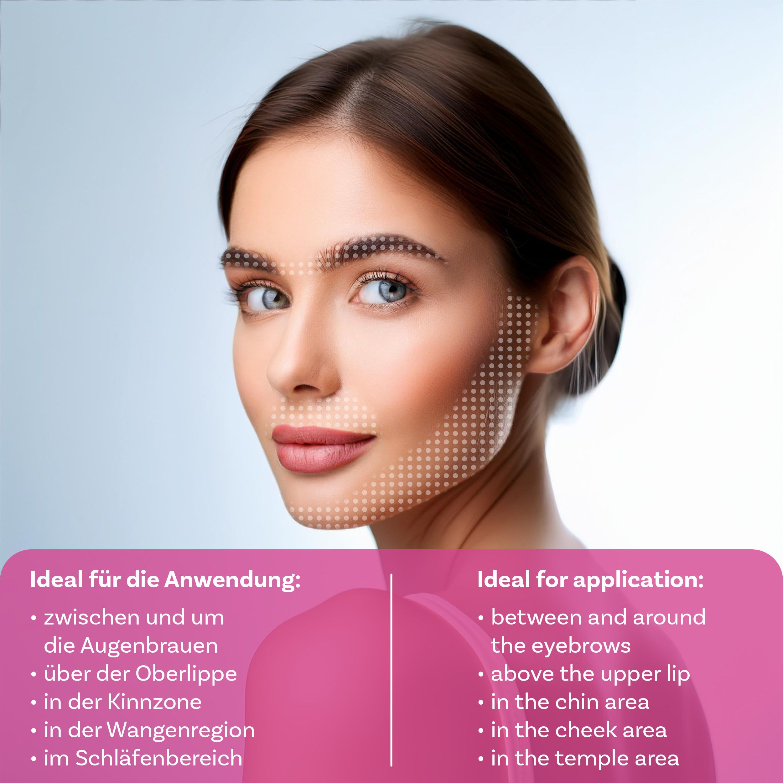 Epistick - Gesichtshaar-Epilierer für schnelle und manuelle Haarentfernung - Lila