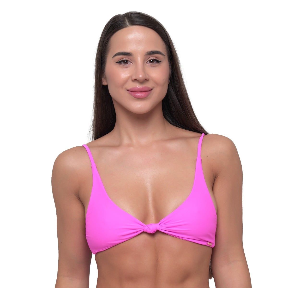 GymBeam Bikini-Oberteil Damen CURACAO mit Knotendetail Pink