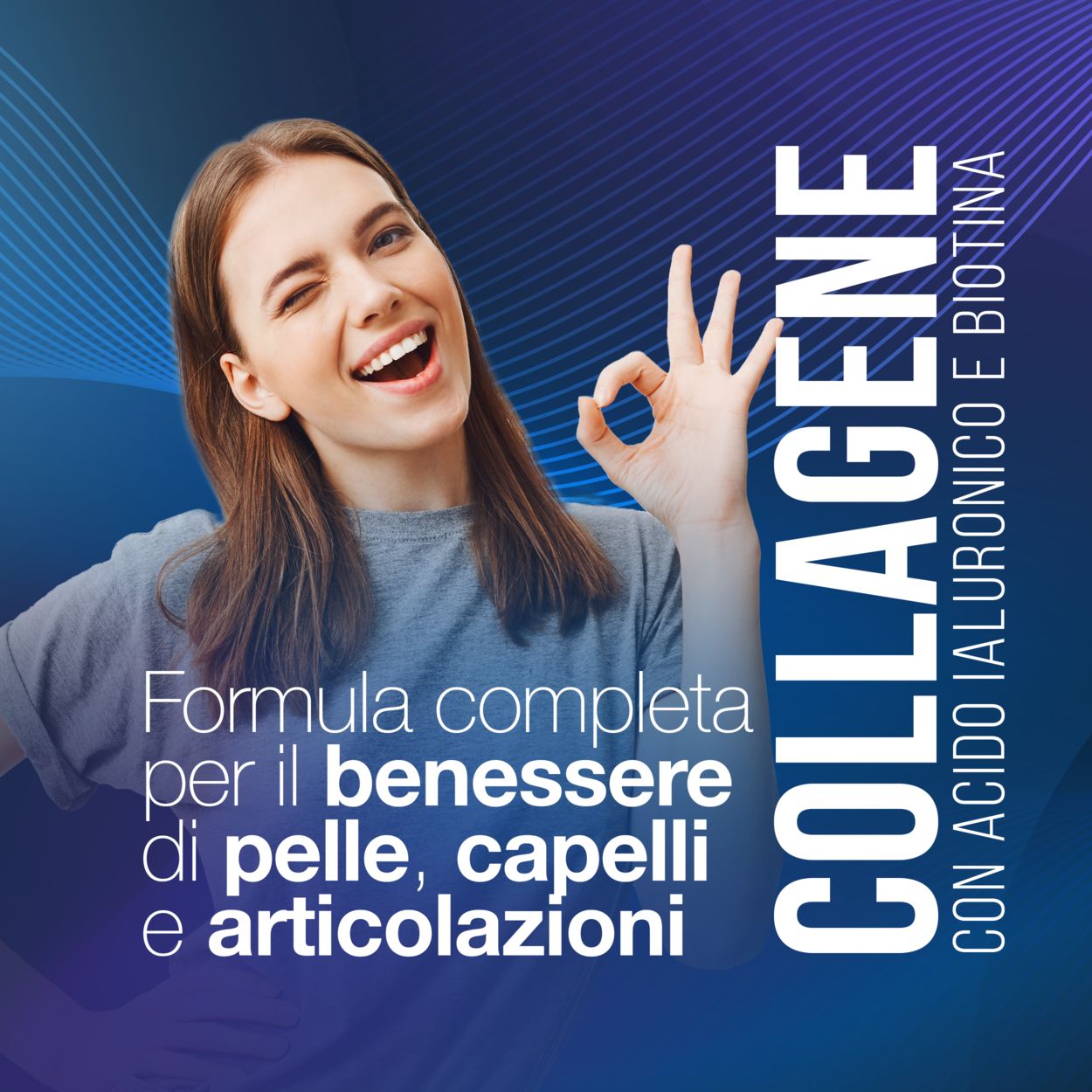 Collagene E Acido Ialuronico Con Biotina Per Capelli, Pelle, Unghie E Articolazioni. Collagene Idrolizzato 240 Compresse 2000 Mg Con Zinco, Coq10 E Vit. C + E Per Ossa E Denti Forti. Made In Italy