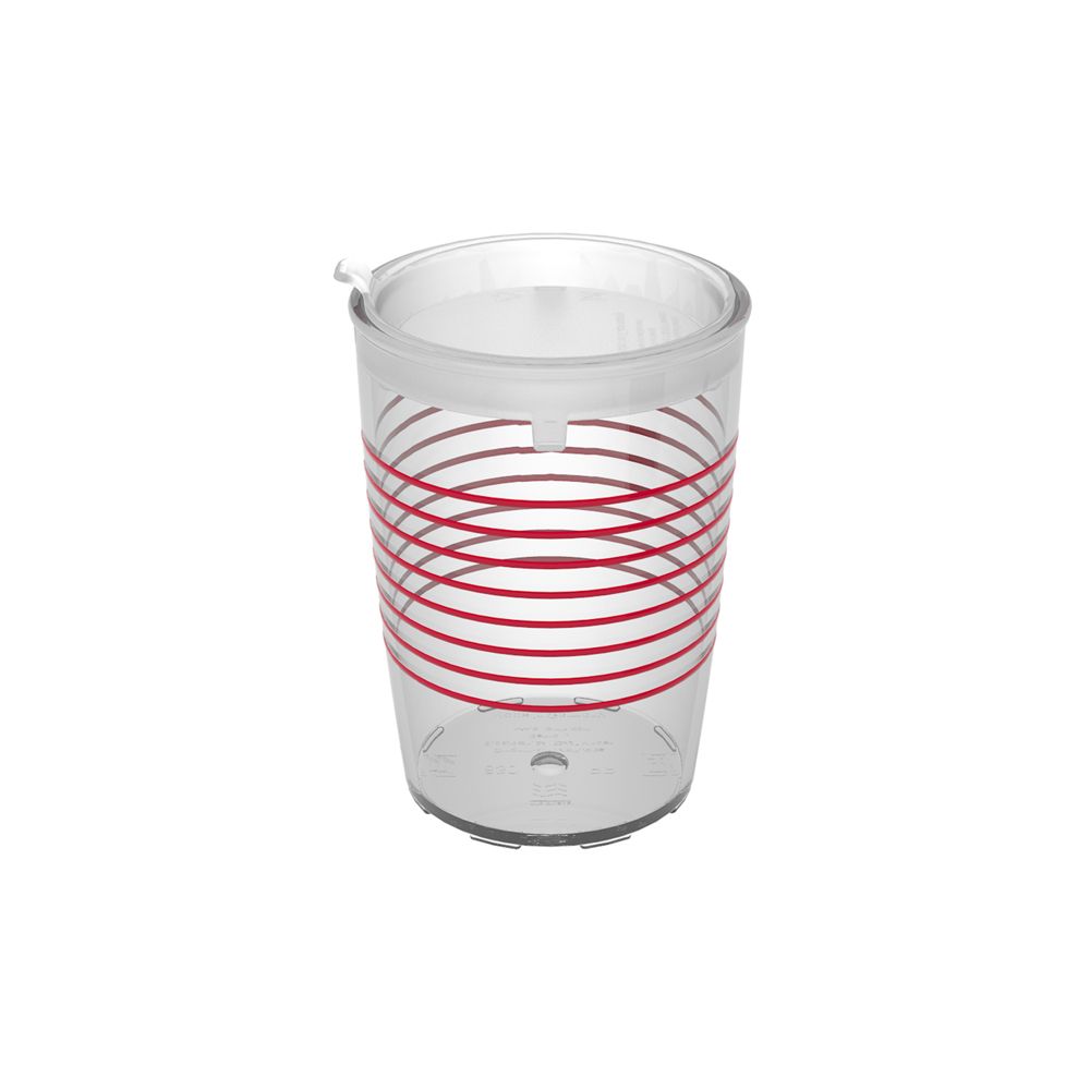 Ornamin Becher 830 Ringe rot mit unauffälligem Trinkaufsatz 1 St