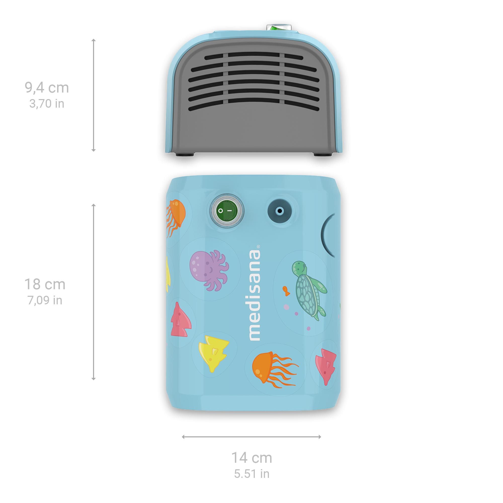 medisana IN 155 Kinder-Inhalator Vernebler für Asthma, Husten, Schnupfen