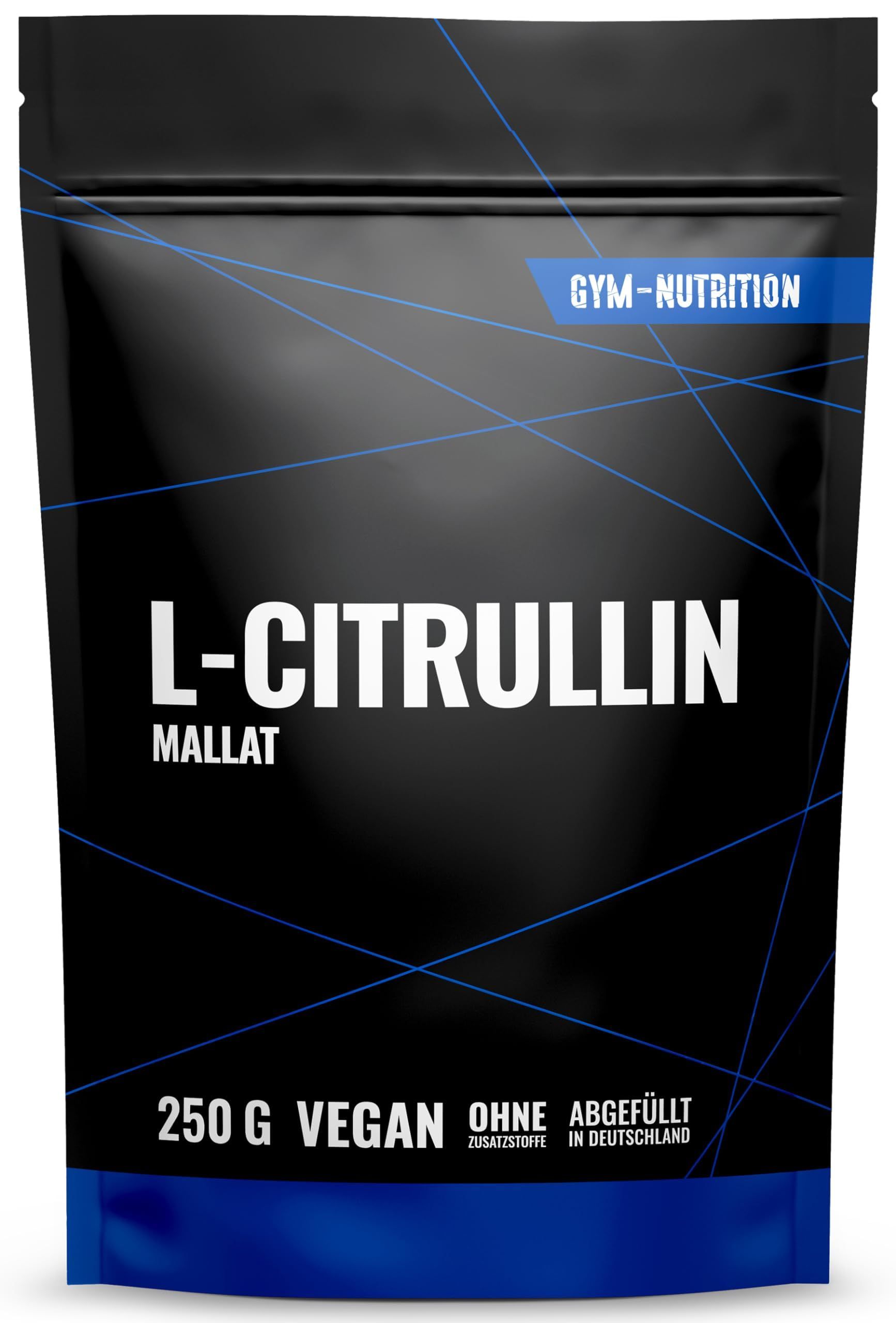 Gym Nutrition L-Citrullin Malat Pulver Hochdosiert - 250 g 31 Portionen