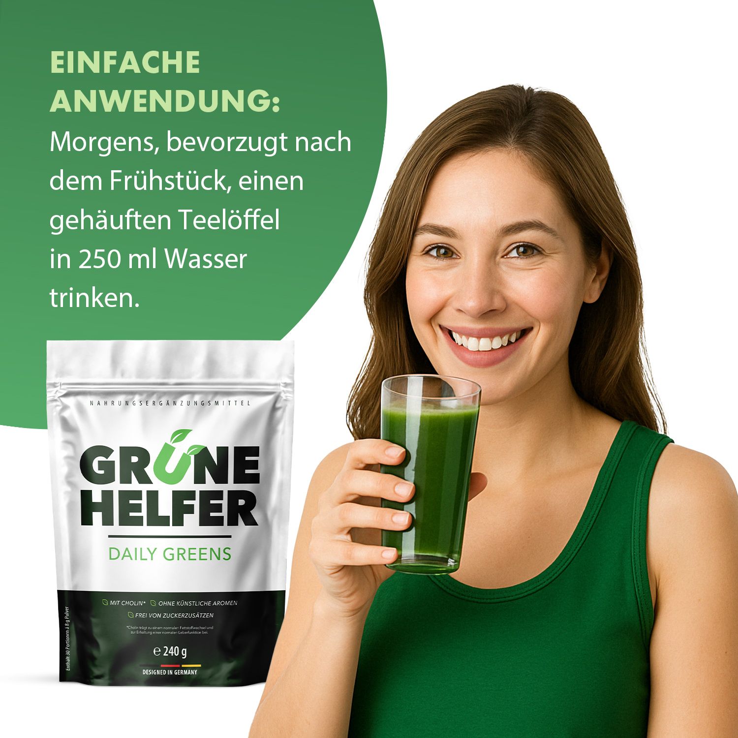 Grüne Helfer Pulver