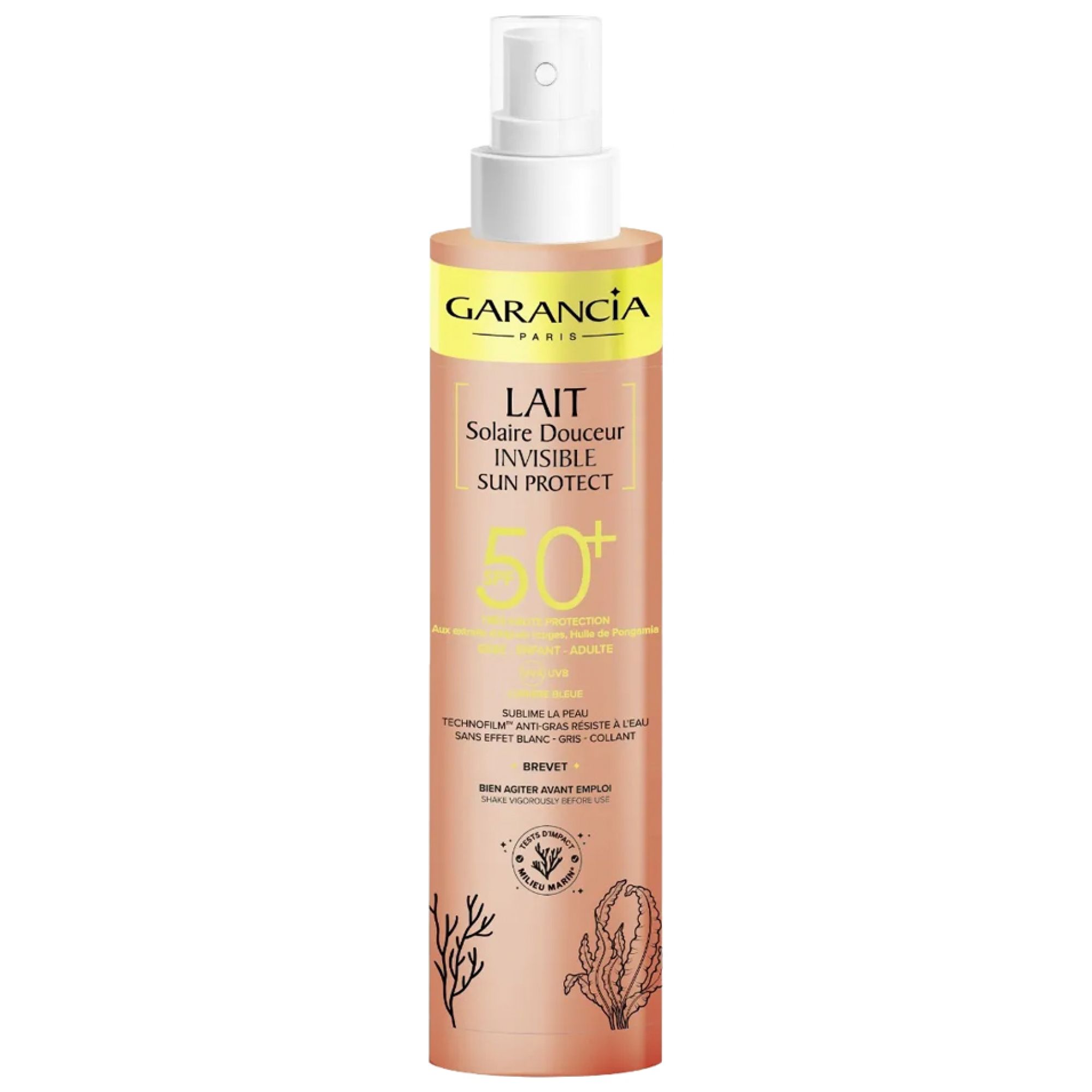 Garancia Sanfte Unsichtbare Sonnenmilch Sun Protect Spf50+ 1 18,5x4x4 cm
