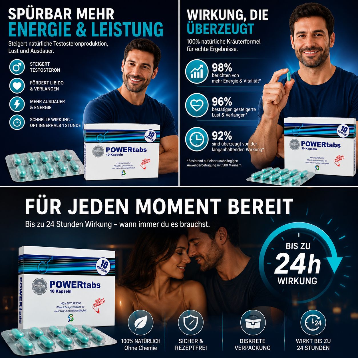 Herb Supply Powertabs für Männer