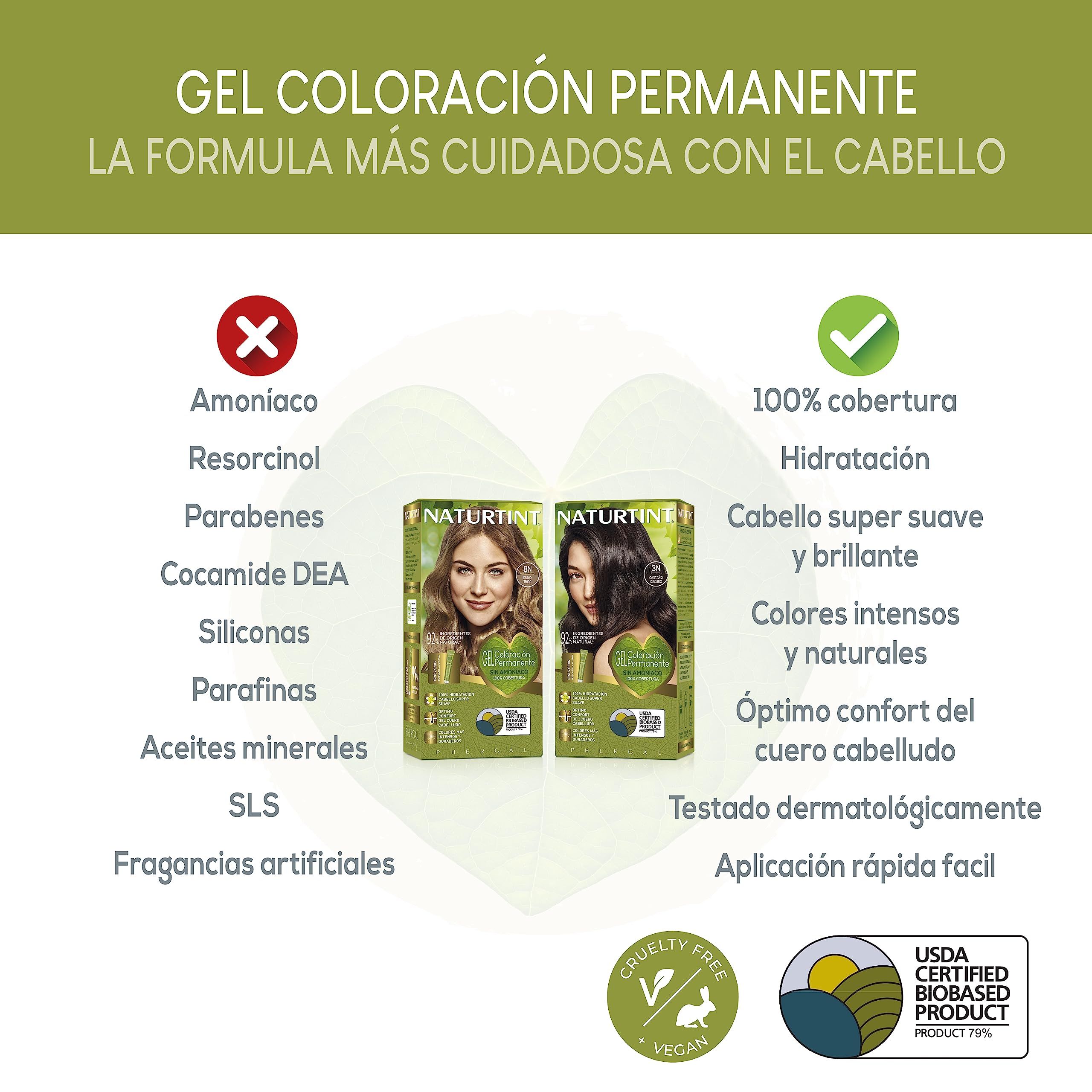 Naturtint Biobased 7N Haselnussblond – Permanente Coloration ohne Ammoniak, 170 ml.