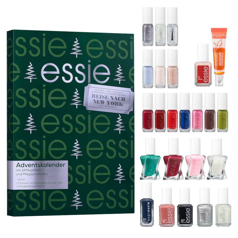 essie Adventskalender 2025 – 24 Türchen mit Nagellacken & Pflege