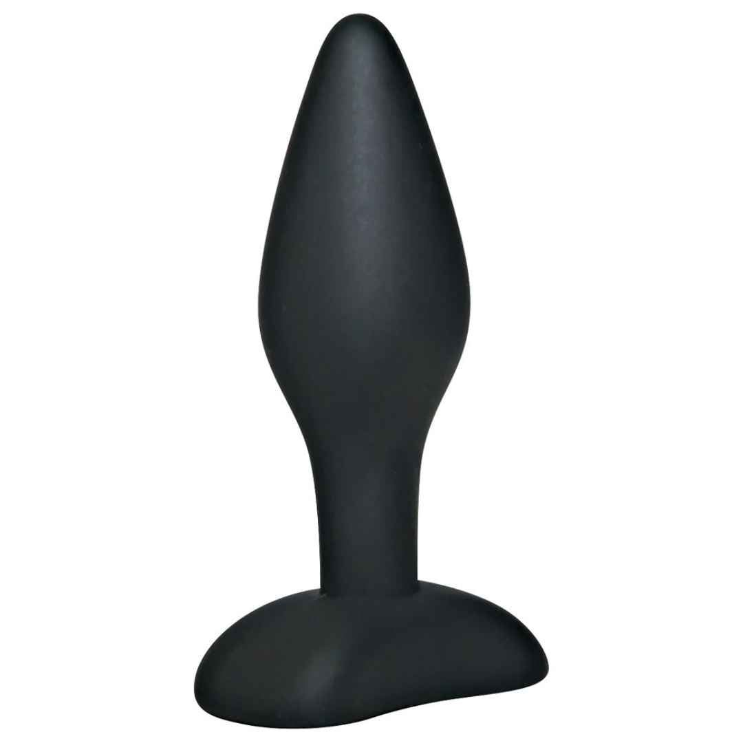 Black Velvets Analplug mit Standfuß, schmaler Spitze und verbreitertem Schaft