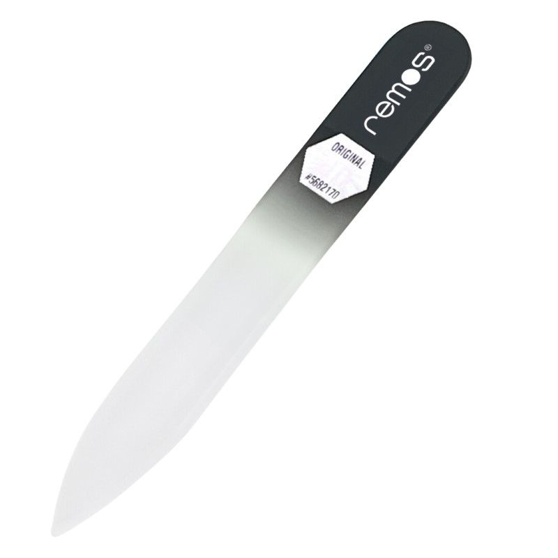 REMOS Glasnagelfeile, 8 cm, beidseitig