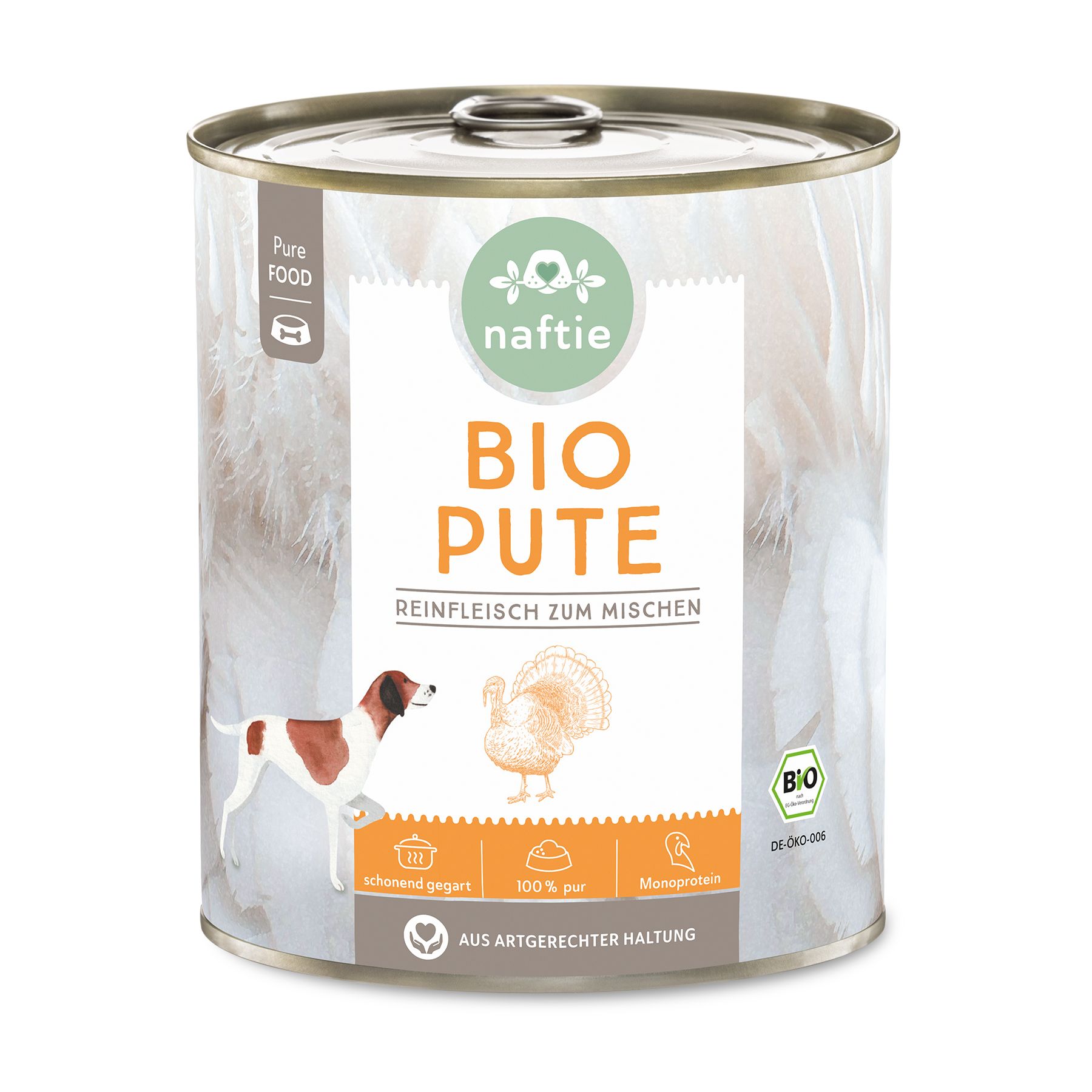 naftie 100% Bio-Pute 6x800 g Dose