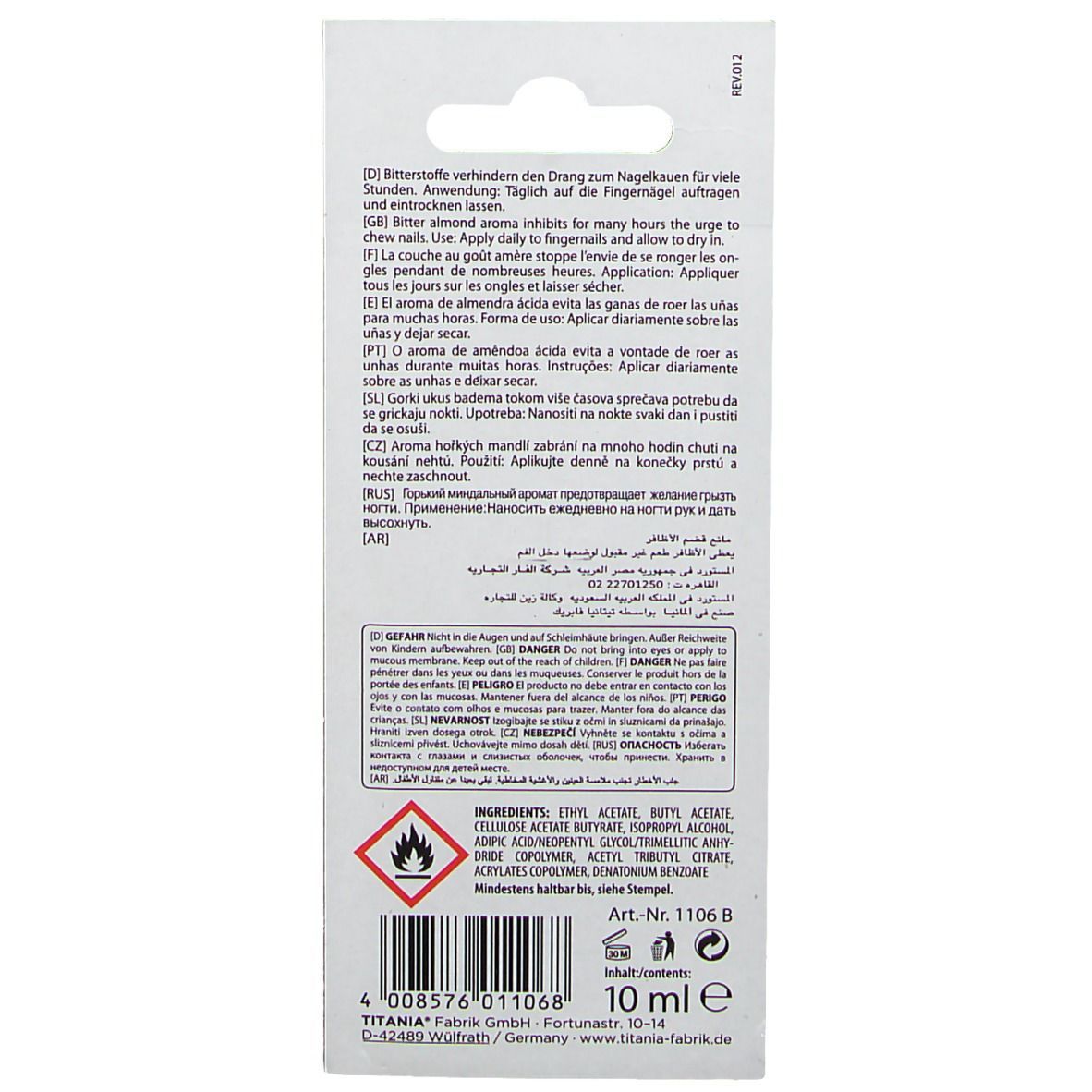TITANIA® Nagelkaustopp