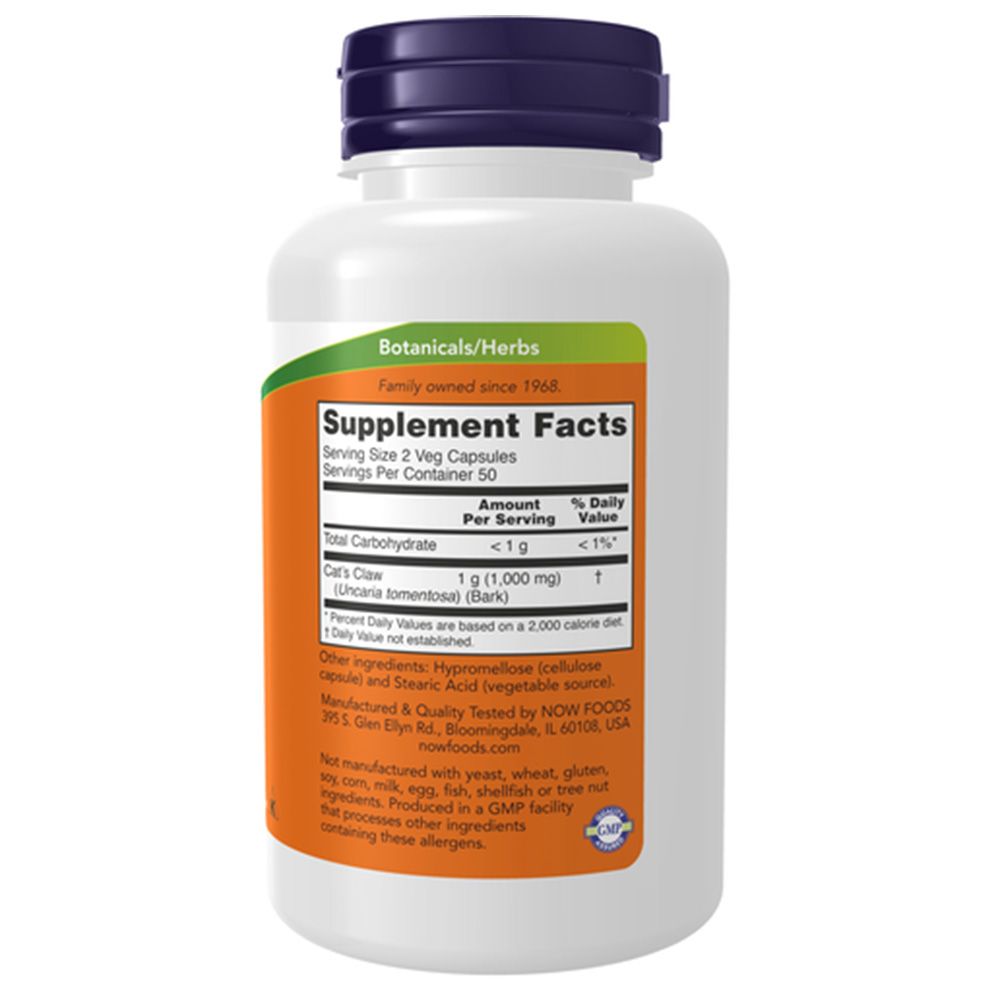 Now Foods, Katzenkralle (Cat's Claw), 500mg 1 kg