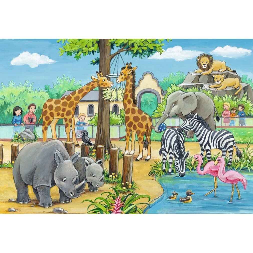 Kinderpuzzle Willkommen im Zoo (2x 24 Teile)