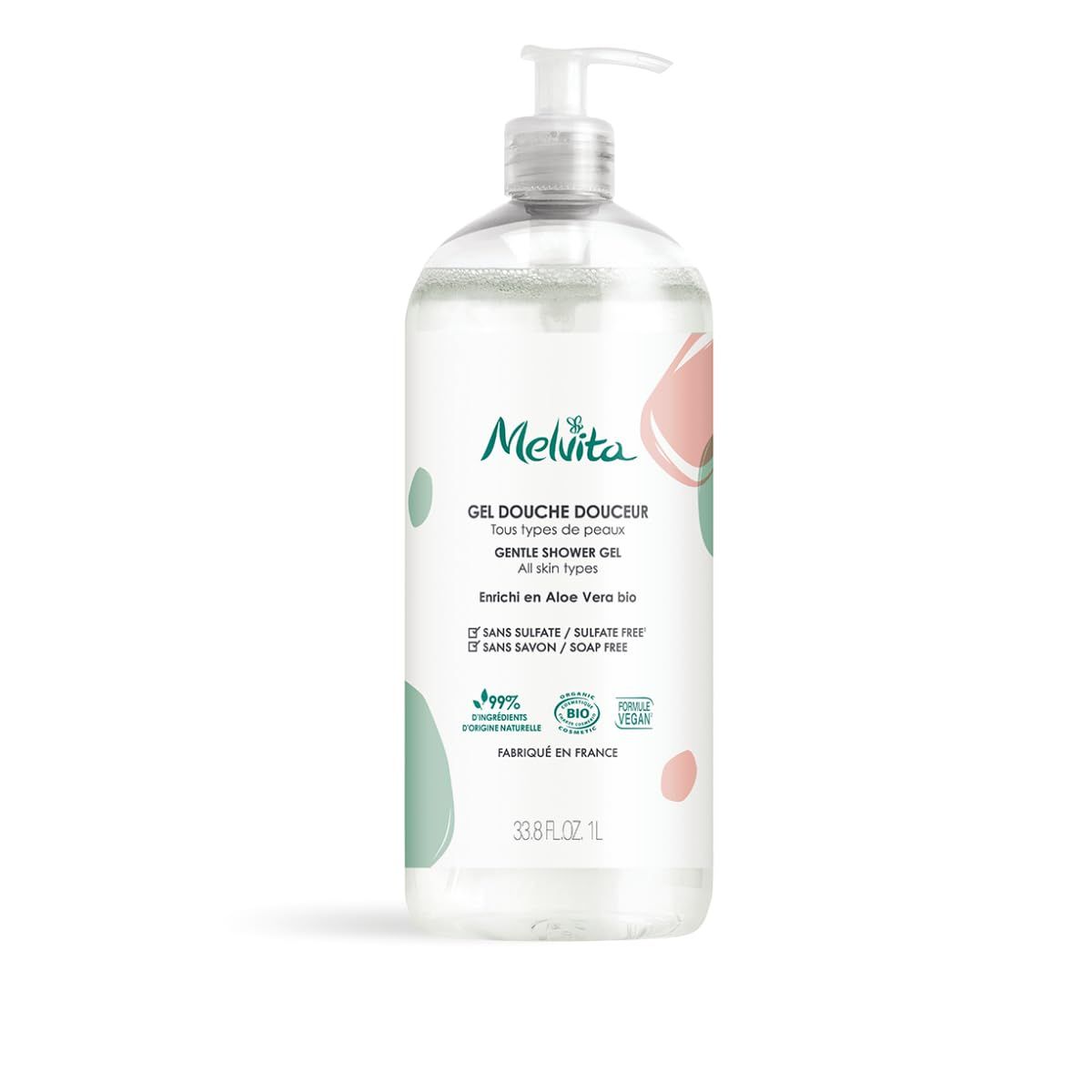 Melvita Gel doccia delicato biologico 1 L