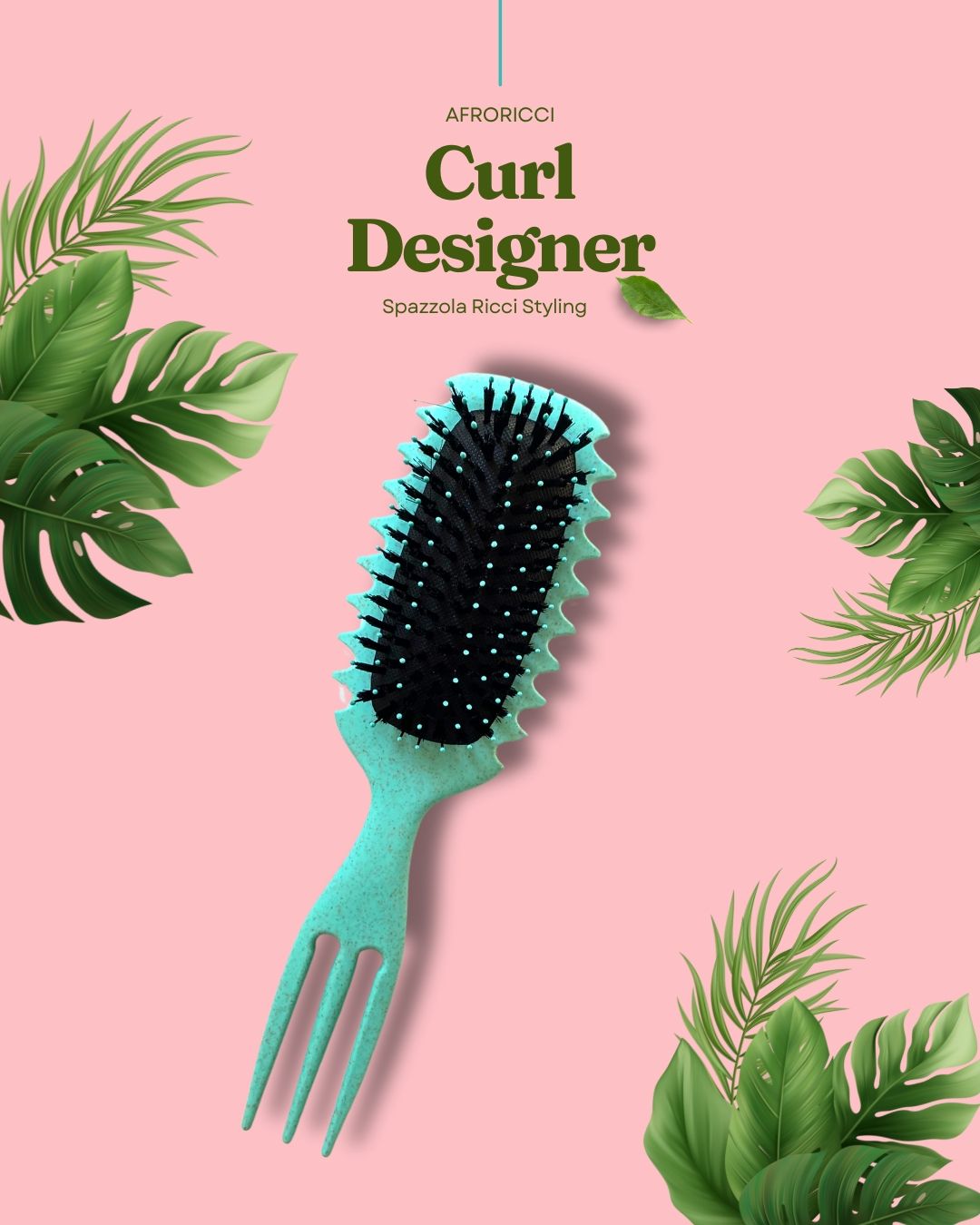 Afroricci Spazzola Curl Designer - Colore Verde 1 St view 2
