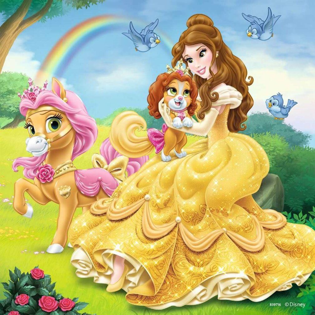 ravensburger Puzzle Disney-Prinzessinnen und ihre Haustiere 3x49 Teile