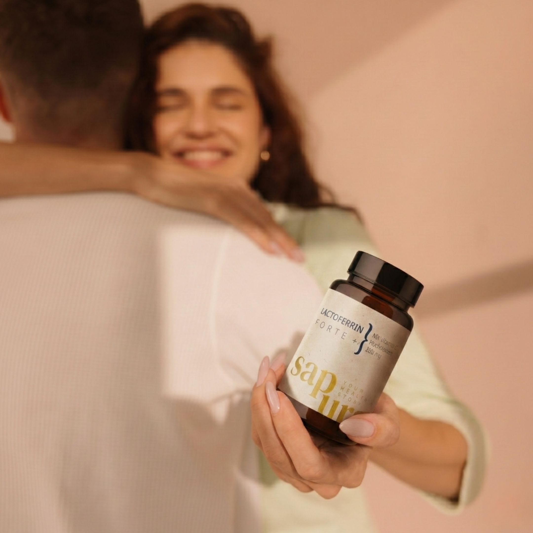 Lactoferrin Forte 200mg + 80mg Vitamin C | Hochdosiert  | Reinheit >97% SAPURA