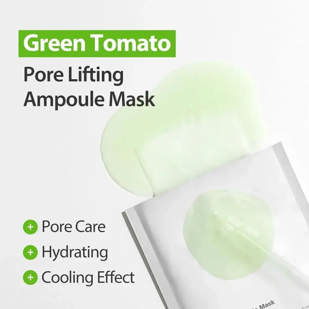 SUNGBOON EDITOR Green Tomato Pore Lifting Ampoule Maske
