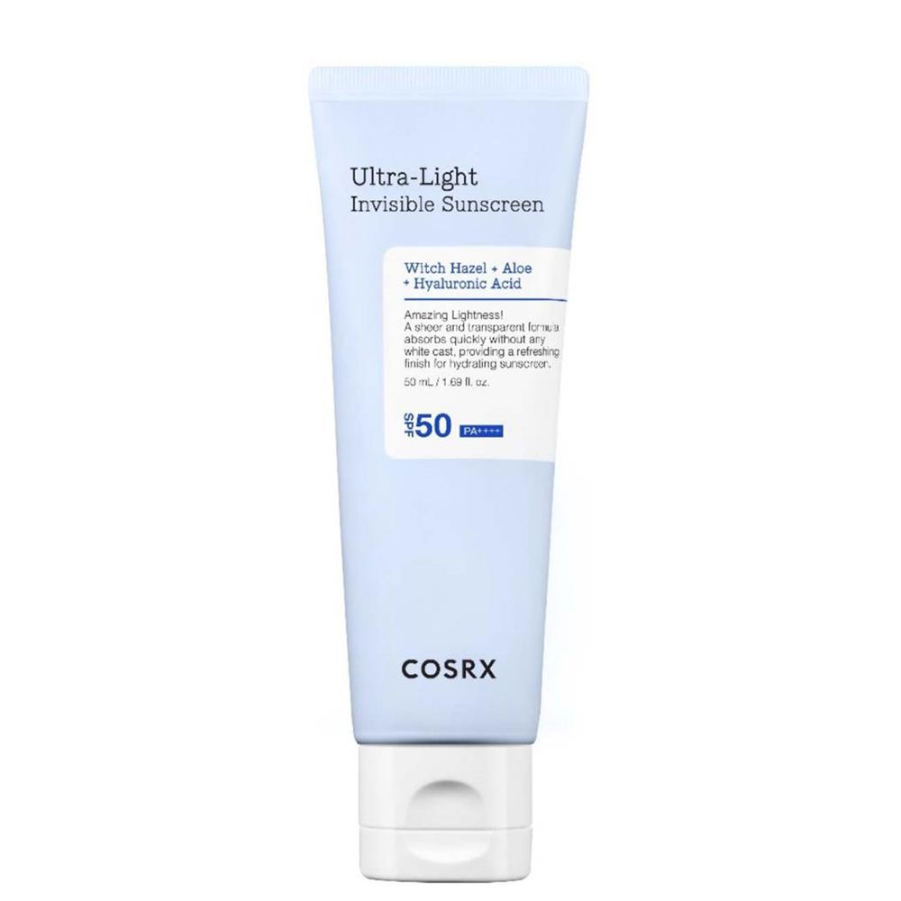 COSRX Ultra Light Invisible Sunscreen Tube mit SPF50+.