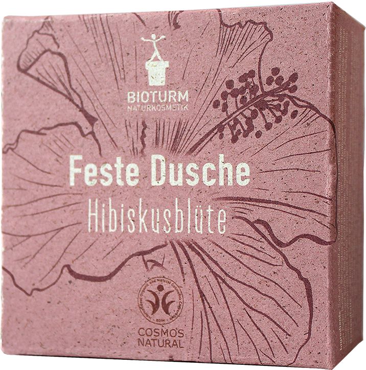 Bioturm Naturkosmetik Feste Dusche Hibiskusblüte 100 g