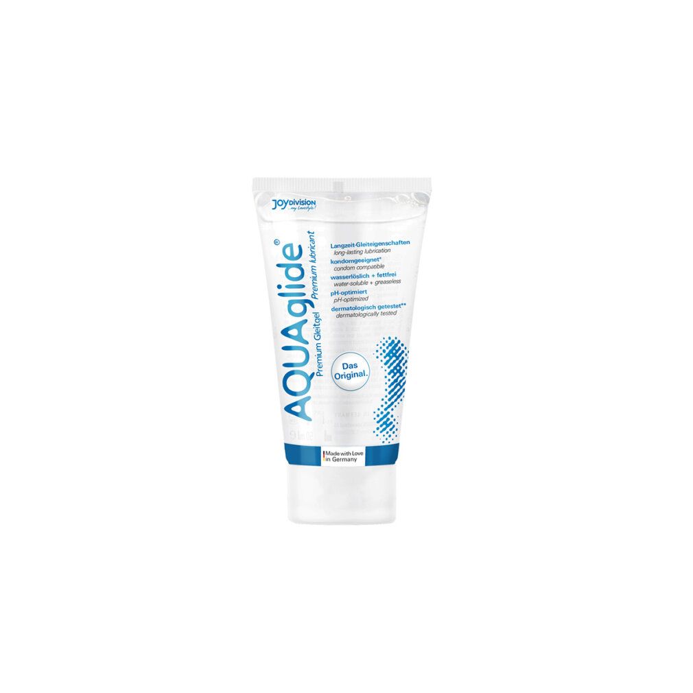 Aqua glide Gleitgel Tube, "Das Original", Made in Germany.