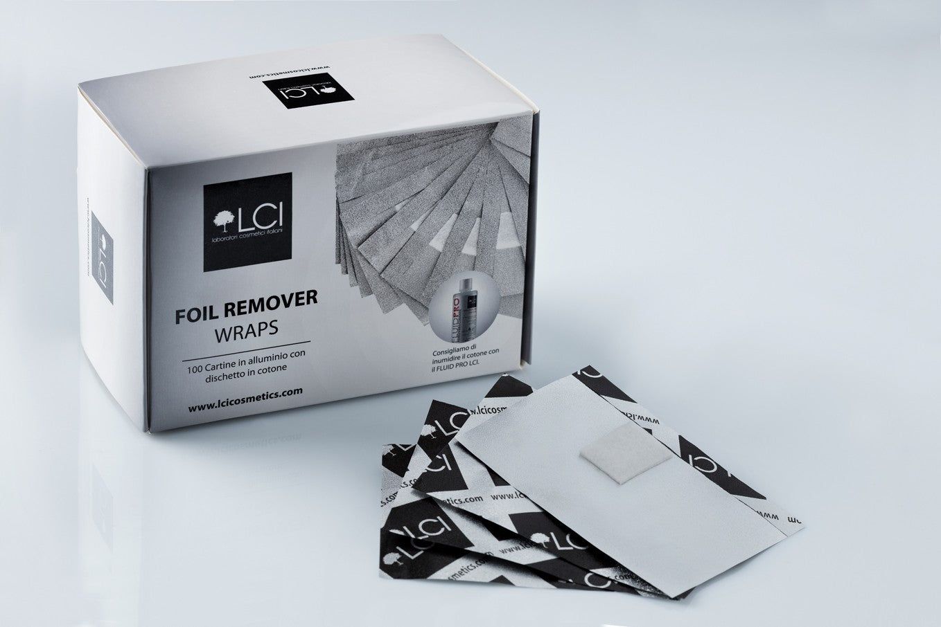 LCI Cosmetics - 100 Foil in alluminio per rimozione