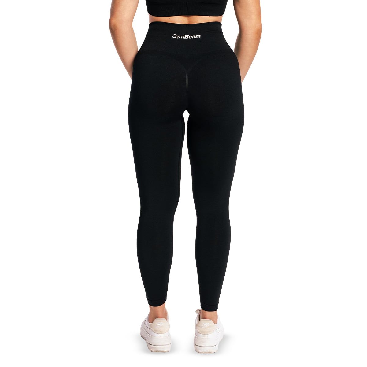 GymBeam Leggings Damen Seamless mit hoher Taille in Schwarz