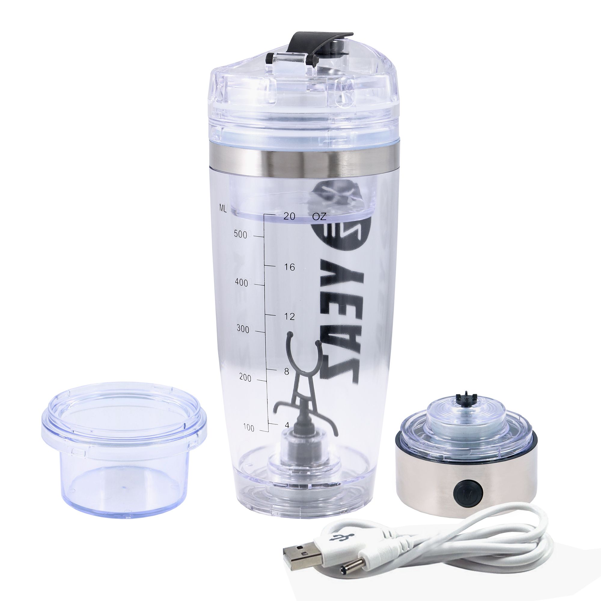 YEAZ CYCLONE PRO Elektrischer Mixer USB 600ml