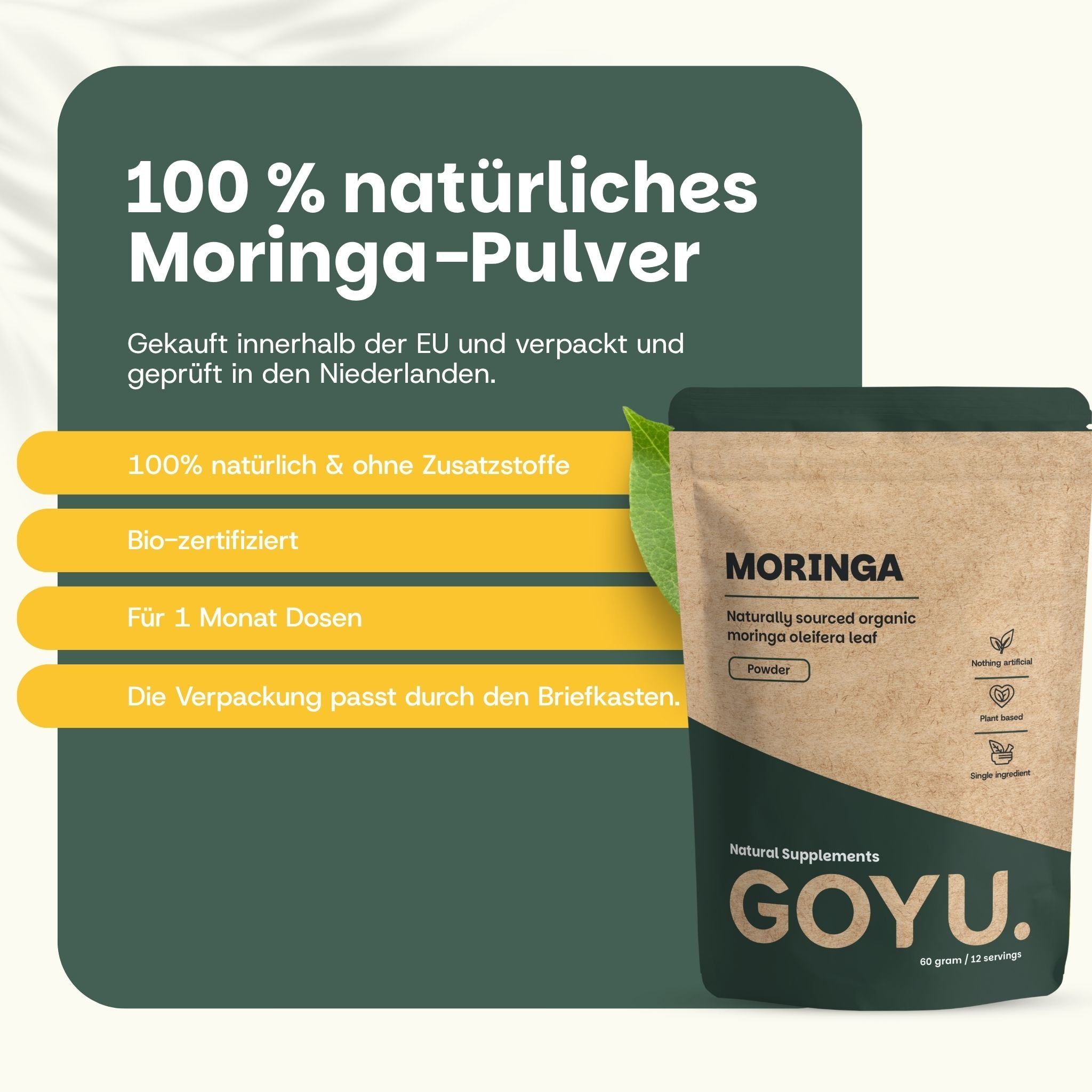 Kunden bewerten uns 4,7/5. Moringa Pulver mit Kundenbewertungen.