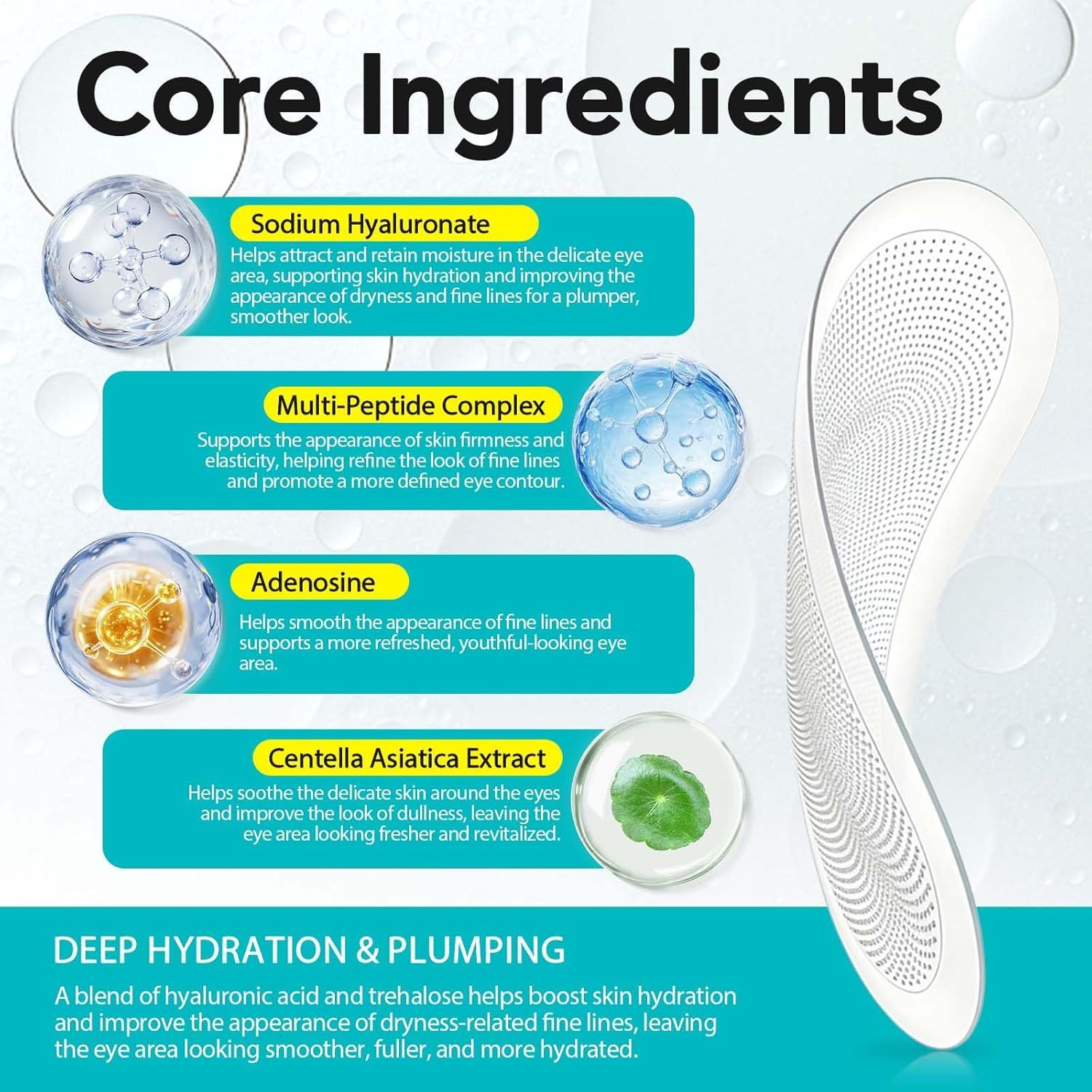 Abodiuss Hyaluron Microneedling Augenpads