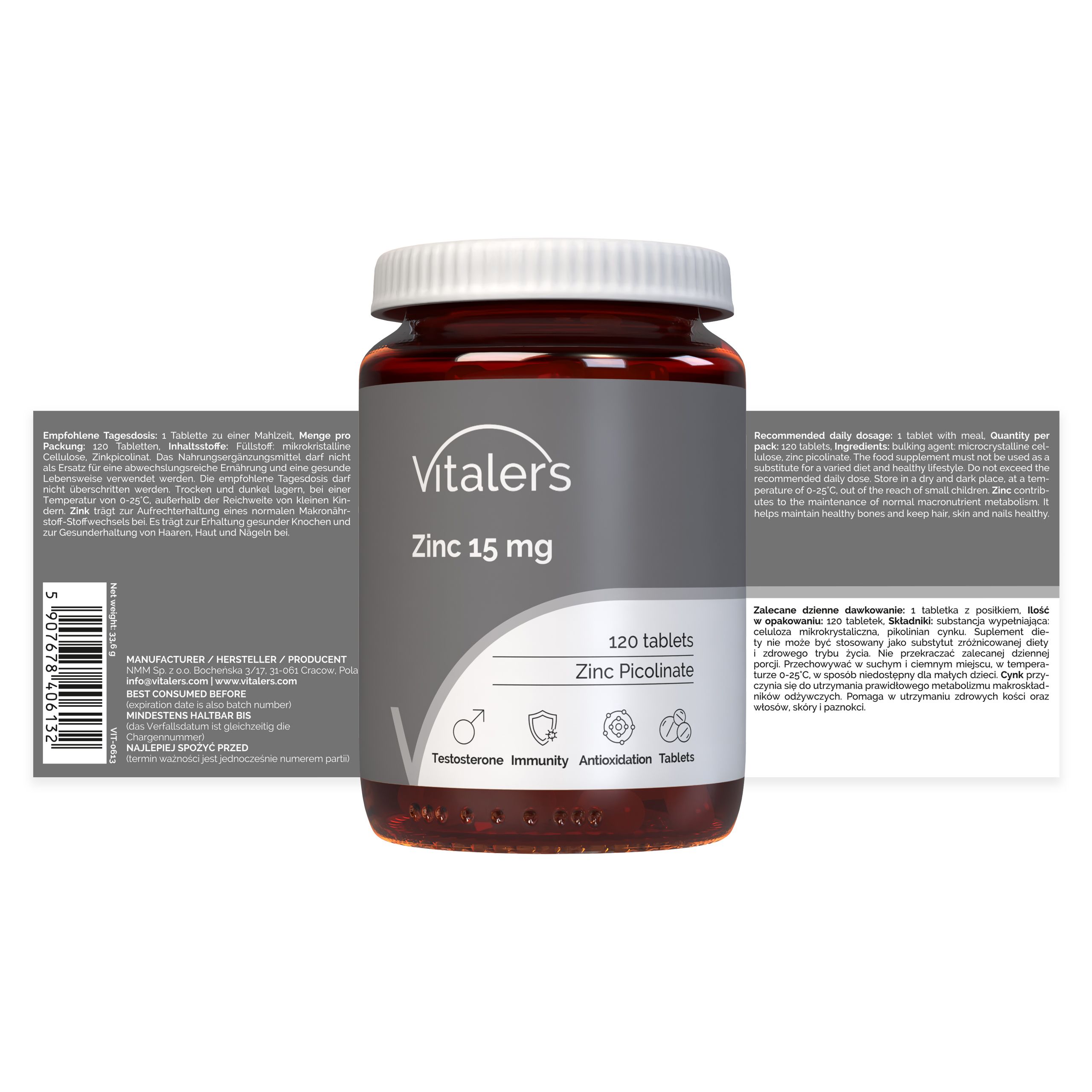 Vitaler’s Zink 15 mg